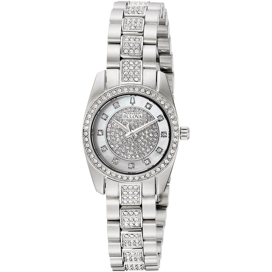 Bulova Women's 96L253 Crystal Crystal Stainless Steel Watch
