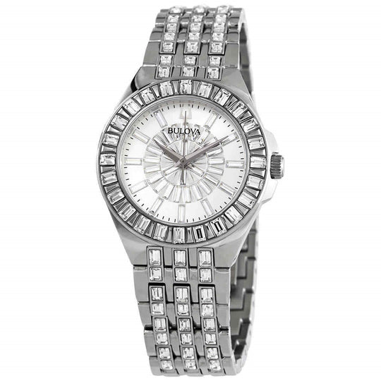 Bulova Women's 96L278 Phantom Stainless Steel with Sets of Crystal Watch