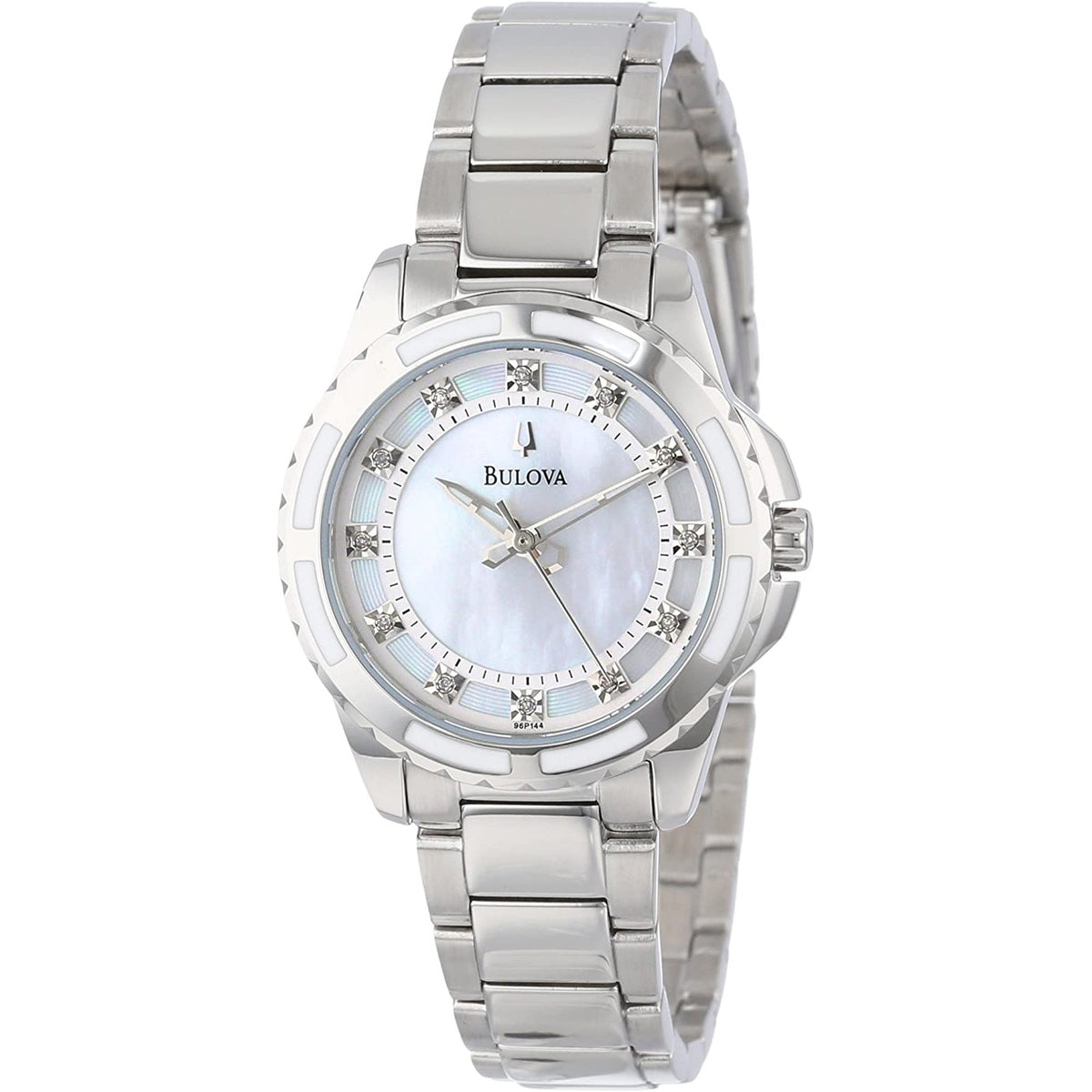 Seiko Women&#39;s 96P144 Diamond Stainless Steel Watch
