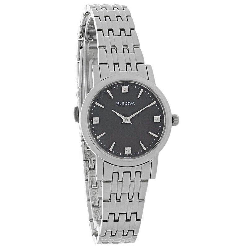 Bulova Women&#39;s 96P148 Diamond Stainless Steel Watch