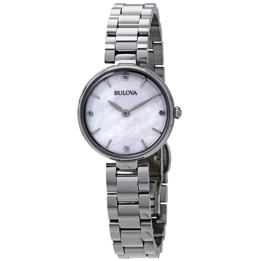 Bulova Women&#39;s 96P159 Diamonds Collection Diamond Stainless Steel Watch