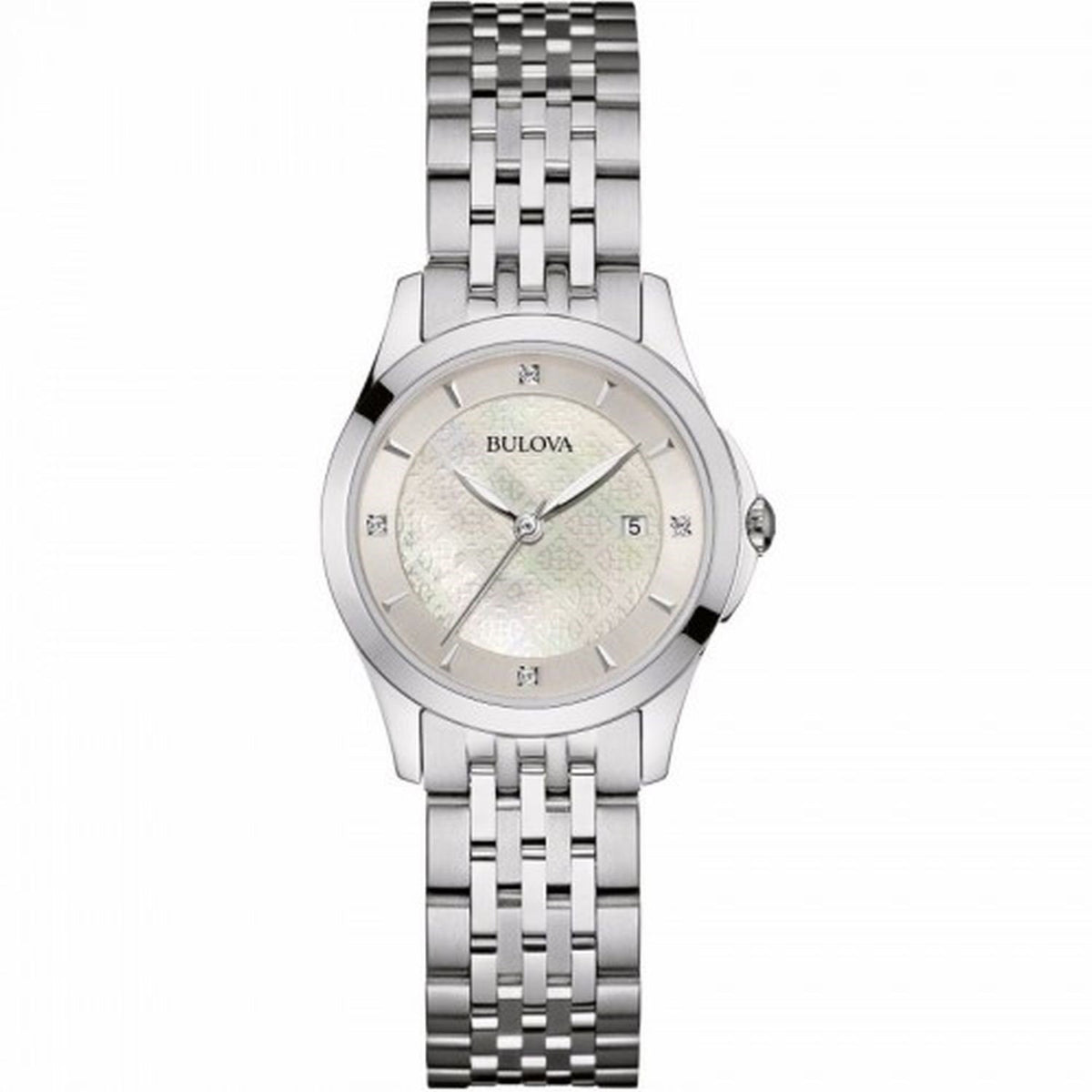 Bulova Women&#39;s 96P160 Diamond Crystal Stainless Steel Watch