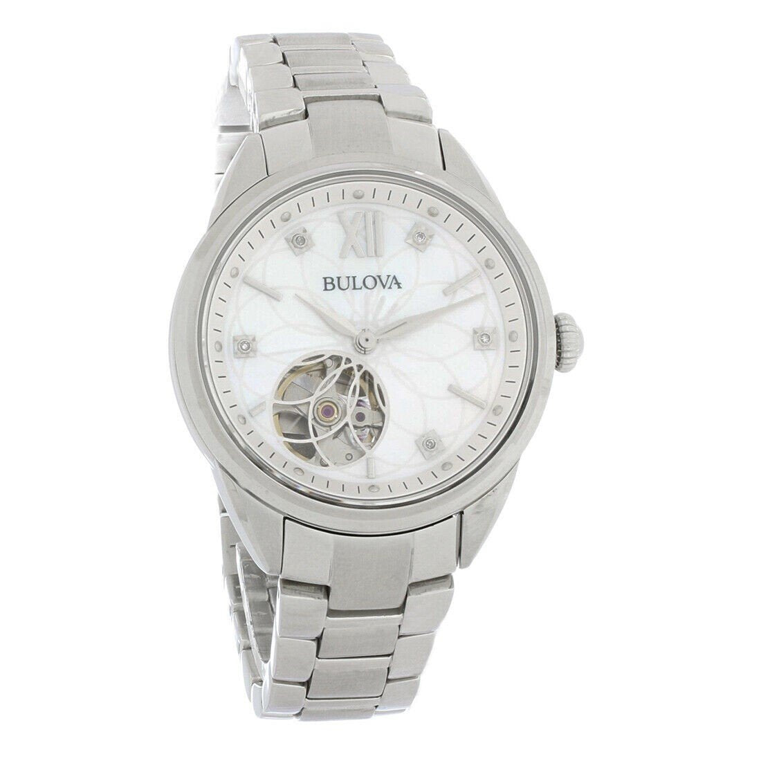 Bulova Women&#39;s 96P181 Diamond Stainless Steel Watch