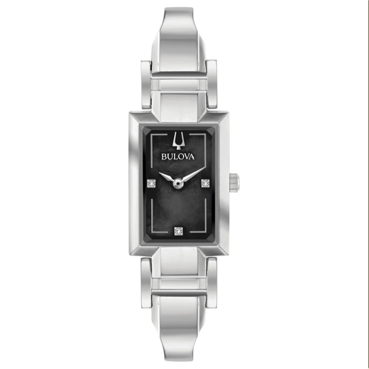 Bulova Women&#39;s 96P209 Classic Diamond Stainless Steel Watch