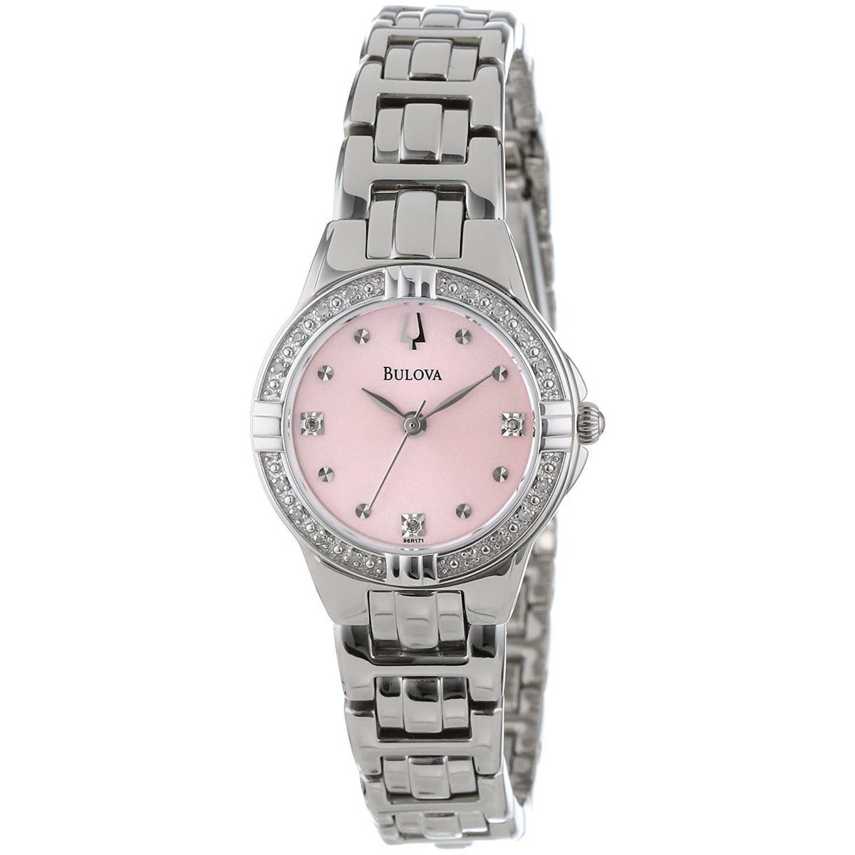 Bulova Women&#39;s 96R171 Classic Diamond Stainless Steel Watch