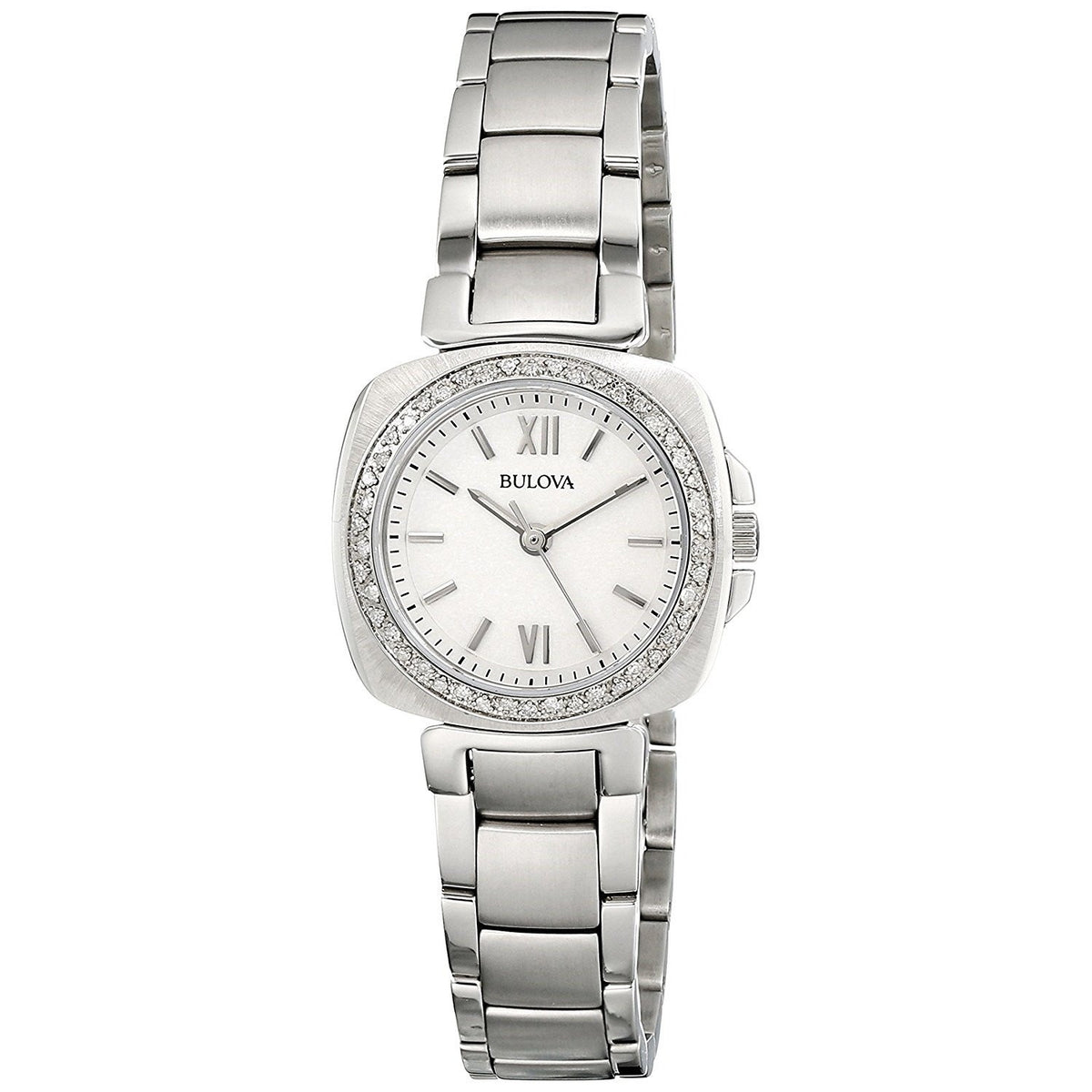 Bulova Women&#39;s 96R200 Diamond Stainless Steel Watch