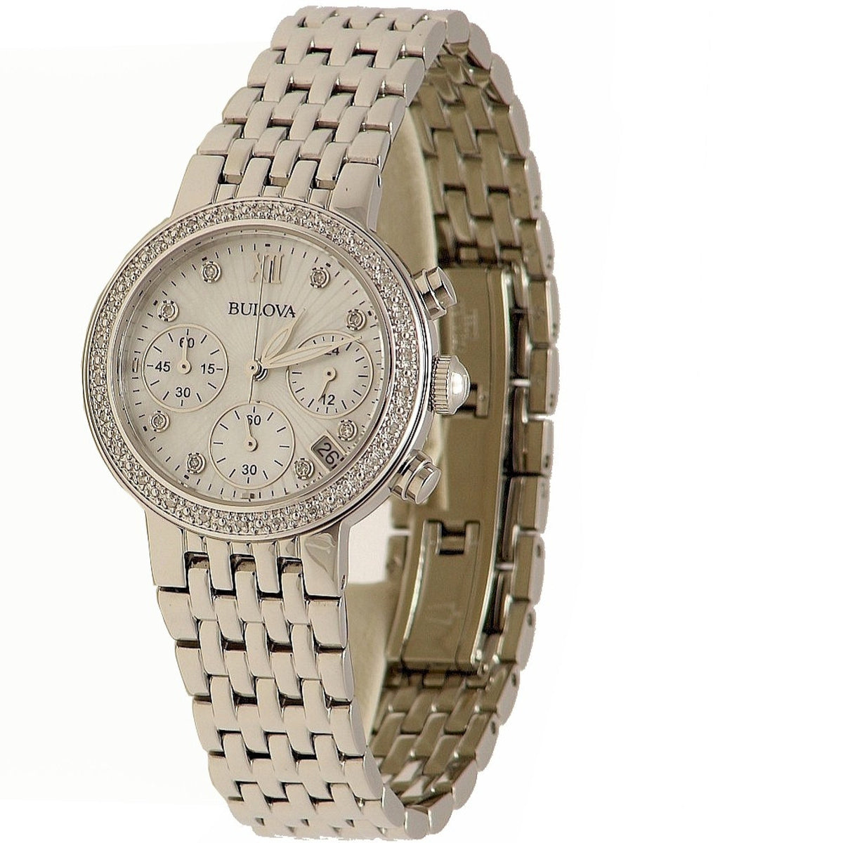 Bulova Women's 96R204 Bulova Chronograph Stainless Steel Watch