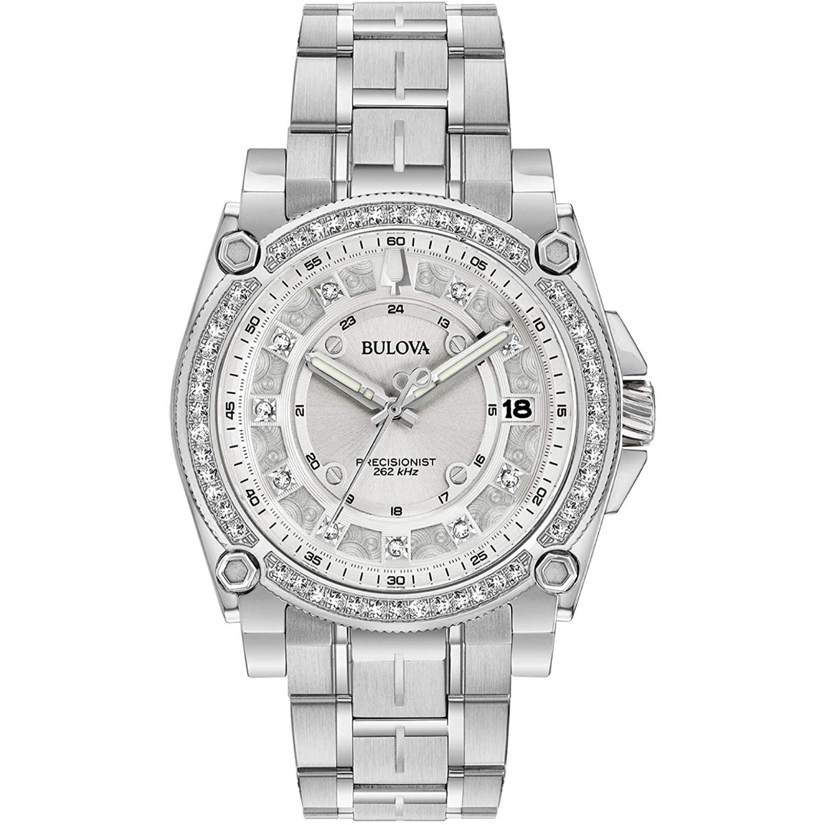 Bulova Women's 96R226 Precisionist Diamonds Stainless Steel Watch