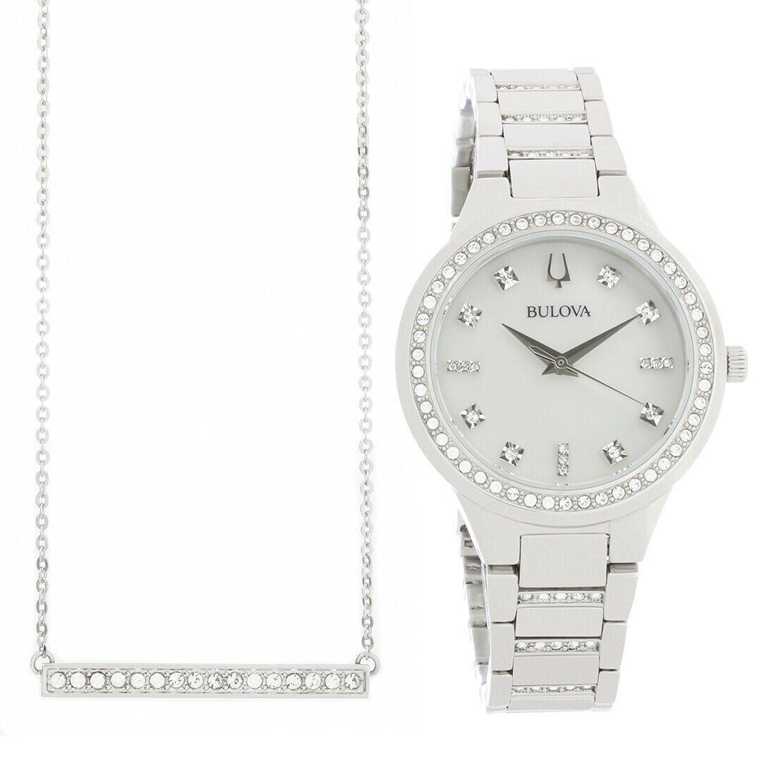 Bulova Women&#39;s 96X147 CrystalÂ  Stainless Steel Watch