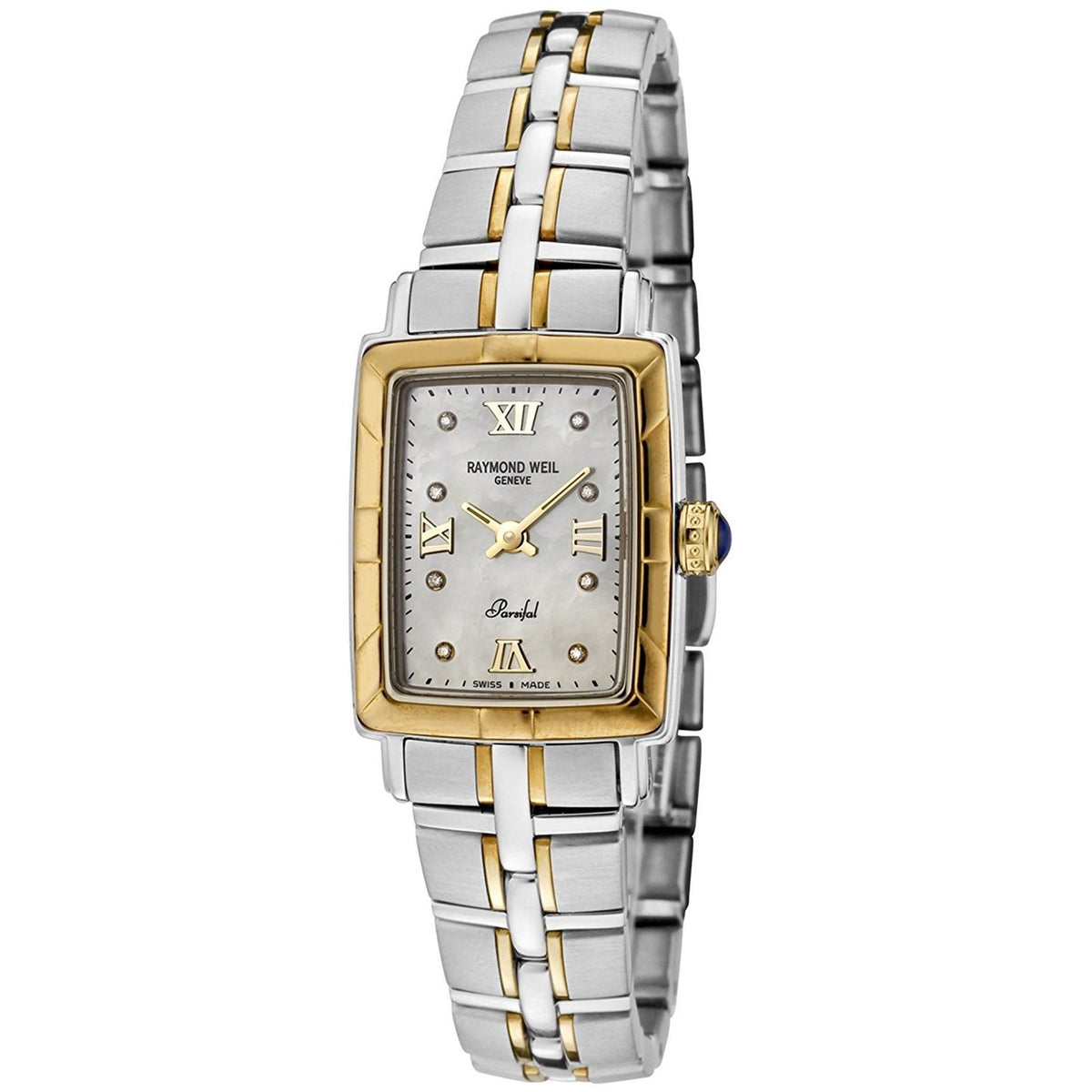 Raymond Weil Women&#39;s 9740-STG-00995 Parsifal 18kt Yellow Gold Two-Tone Stainless Steel Watch