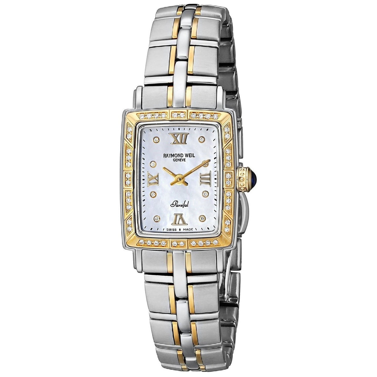 Raymond Weil Women&#39;s 9740-STS-00995 Parsifal Diamond Two-Tone Stainless Steel Watch
