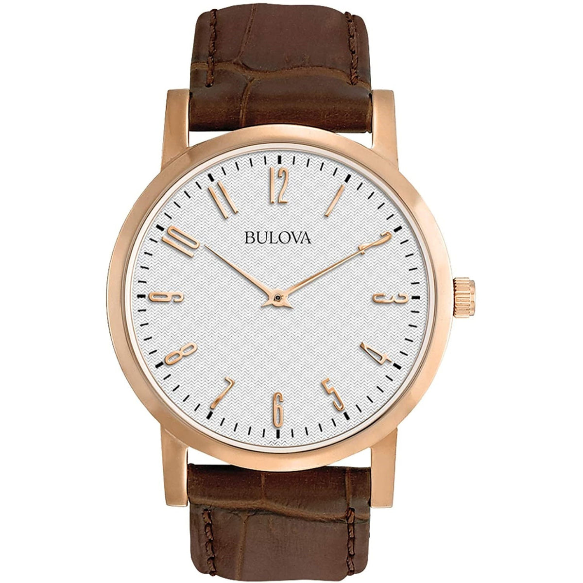 Bulova Women&#39;s 97A106 Casual Brown Leather Watch
