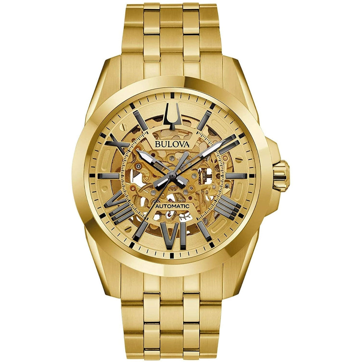 Bulova Men's 97A162 Shutton Gold Stainless Steel Watch