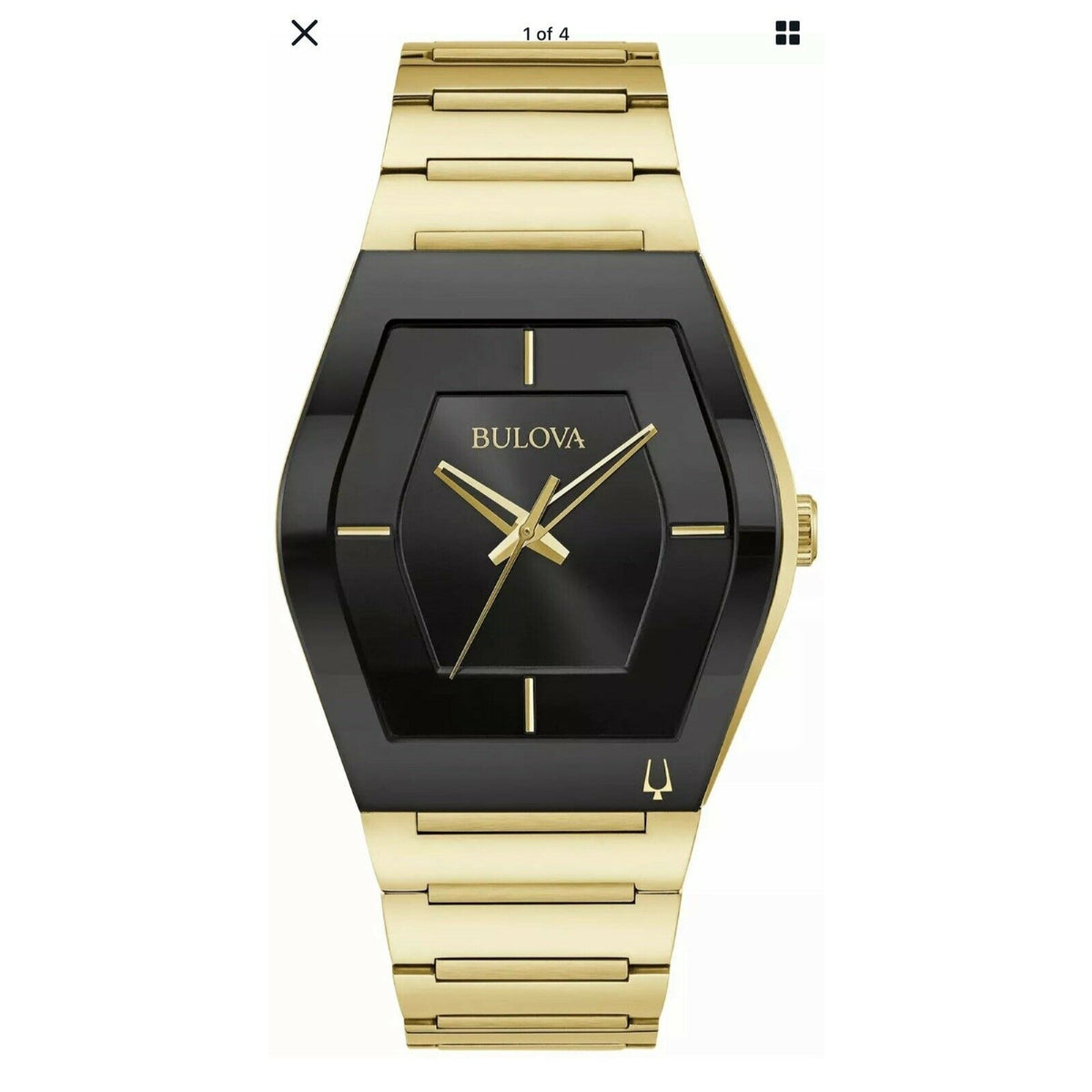 Bulova Men&#39;s 97A164 Futuro Gold-Tone Stainless Steel Watch