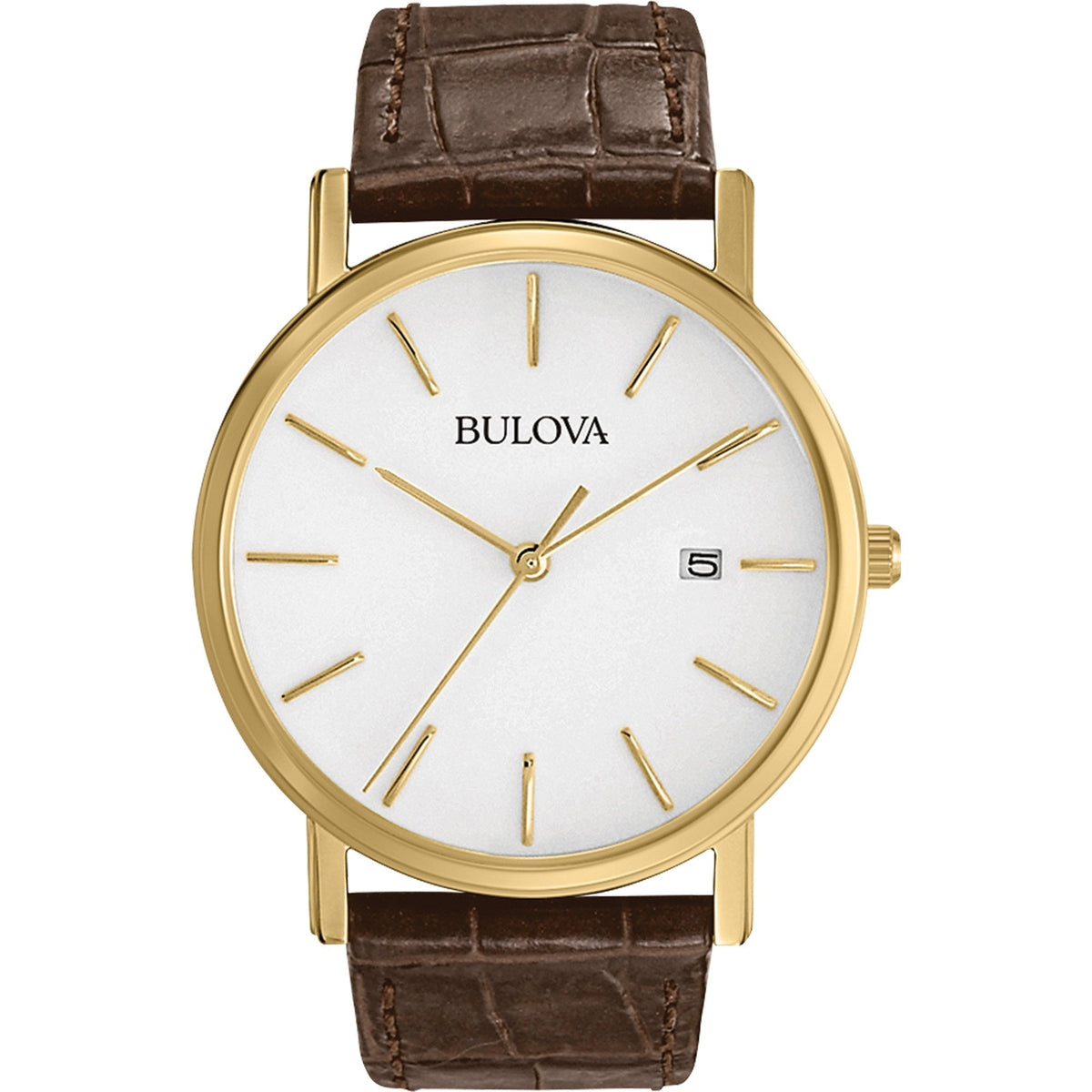 Bulova Men's 97B100 Casual Brown Leather Watch
