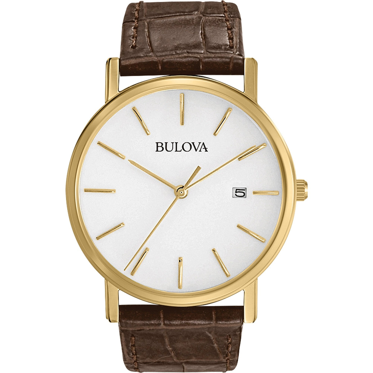 Bulova Men&#39;s 97B100 Casual Brown Leather Watch