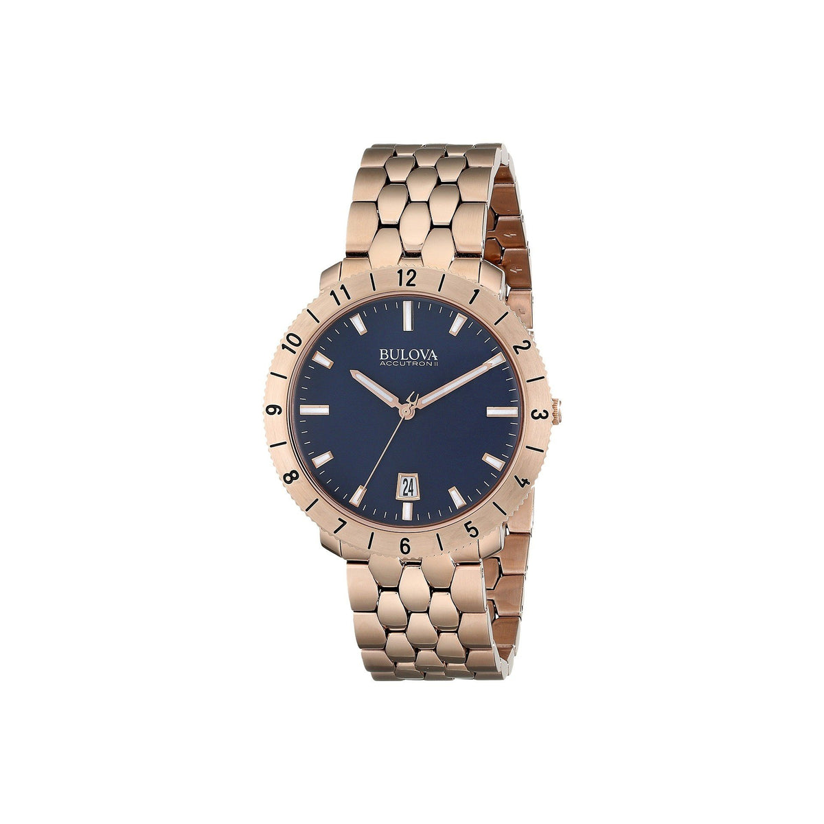 Bulova Men&#39;s 97B130 Accutron II Rose-Tone Stainless Steel Watch