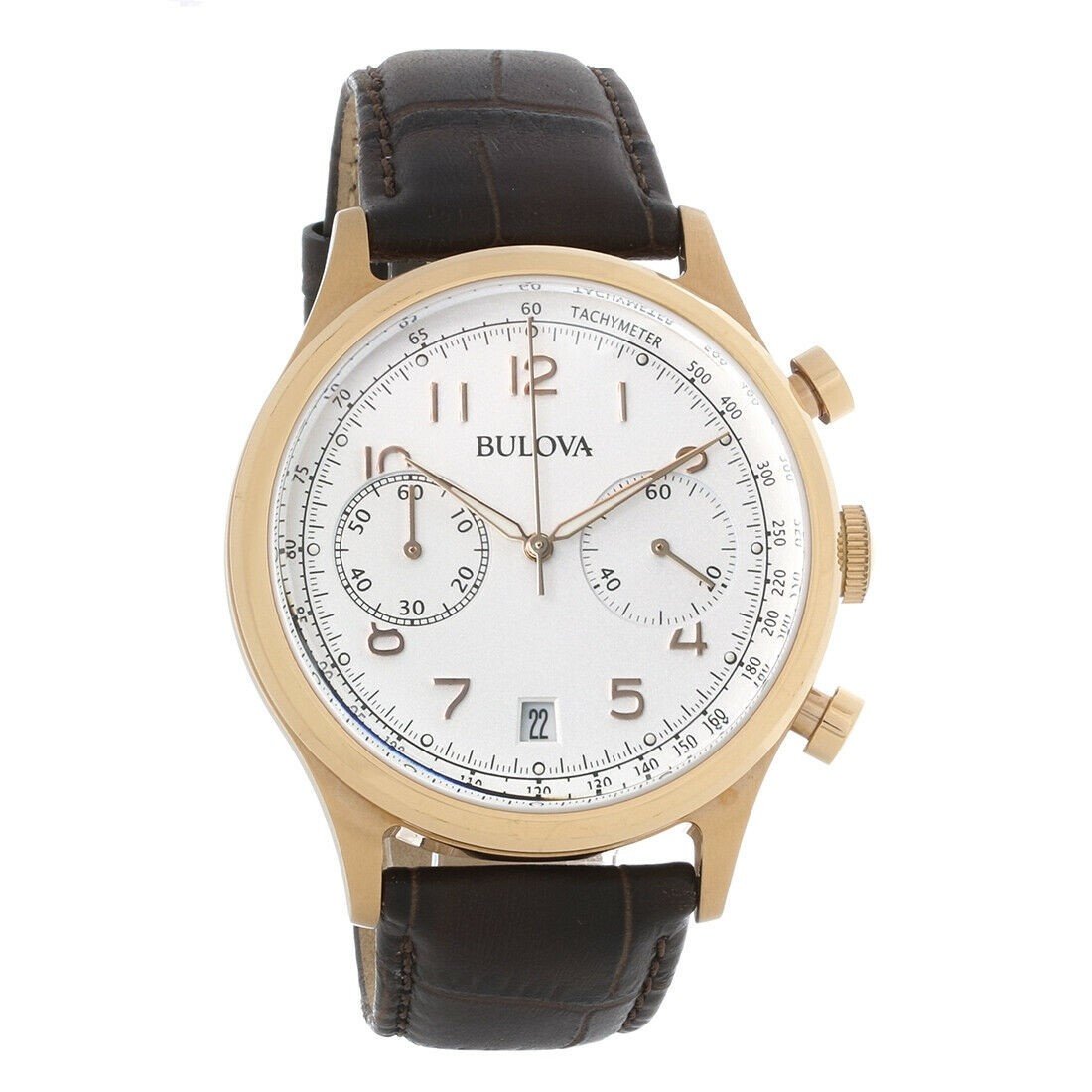 Bulova Men&#39;s 97B148 Classic Chronograph Brown Leather Watch