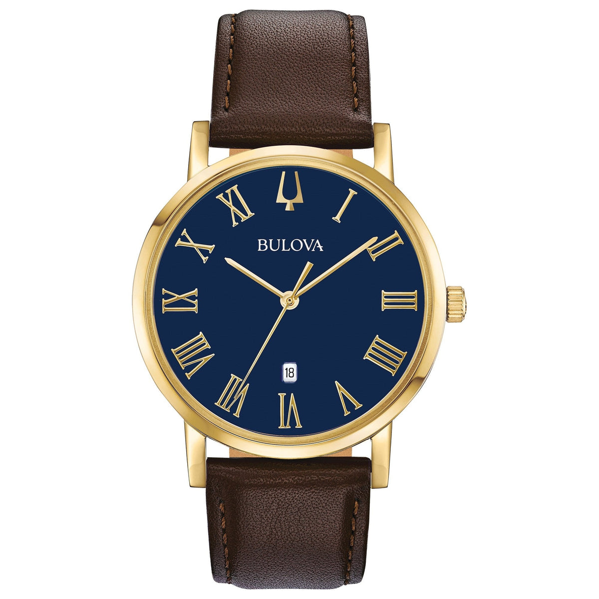 Bulova Men's 97B177 Classic Brown Leather Watch
