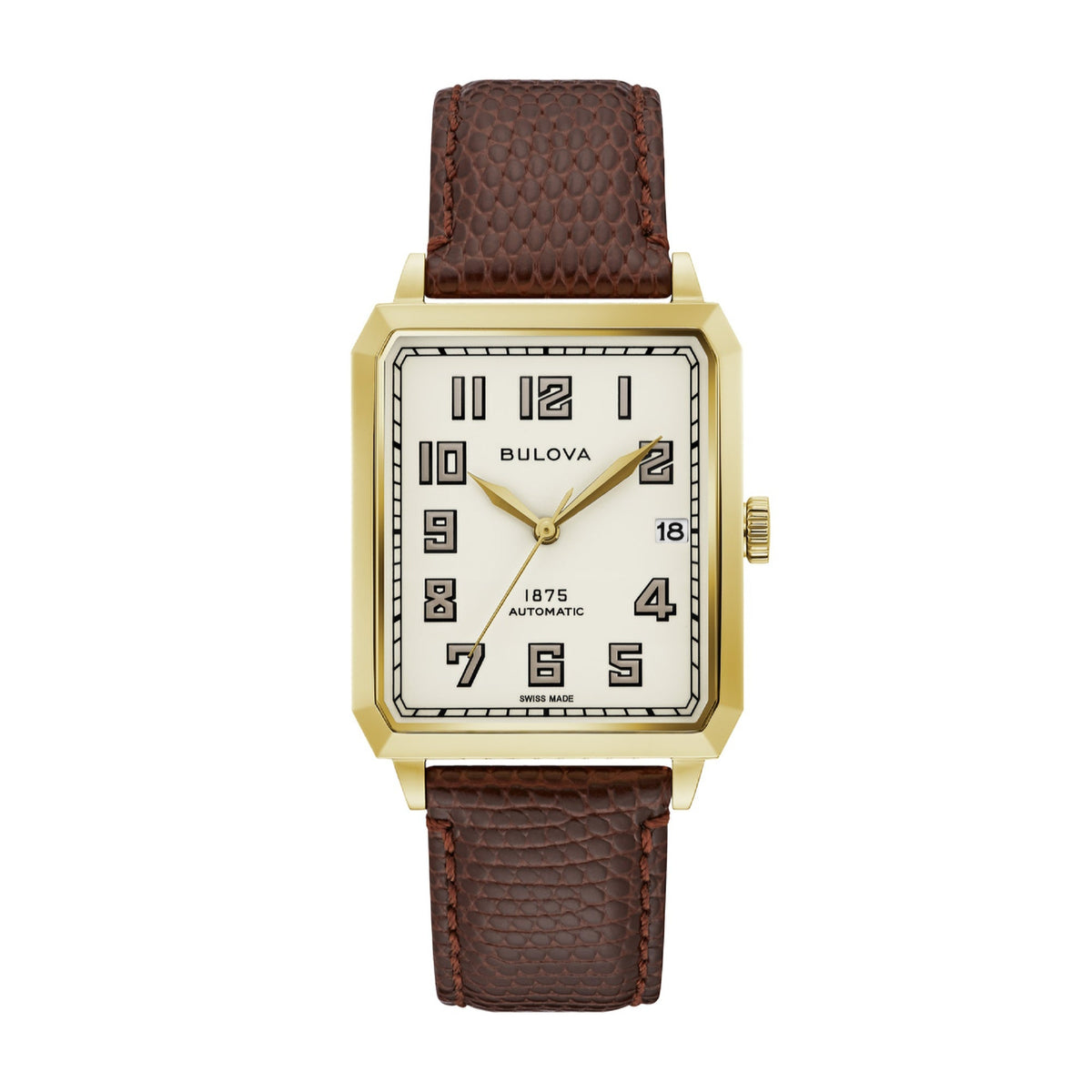 Bulova Men's 97B192 Breton Brown Leather Watch