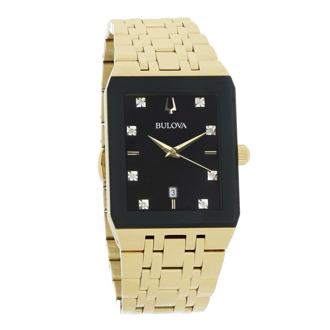 Bulova Men&#39;s 97D118 Modern  Gold-Tone Stainless Steel Watch