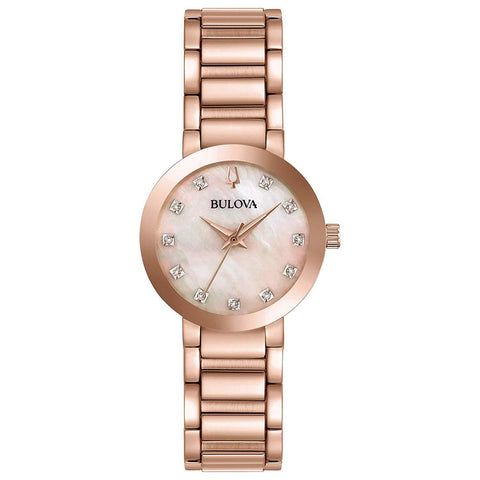 Bulova Women's 97P132 Modern Rose Gold-Tone Stainless Steel Watch