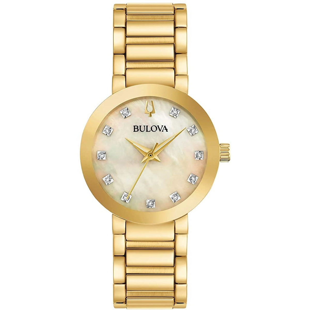 Bulova Women's 97P133 Diamond Gold-Tone Stainless Steel Watch