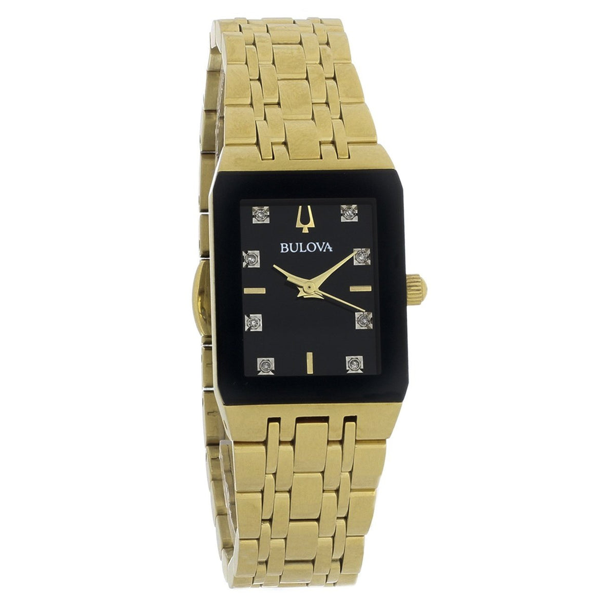 Bulova Women&#39;s 97P135 Diamond Gold-Tone Stainless Steel Watch