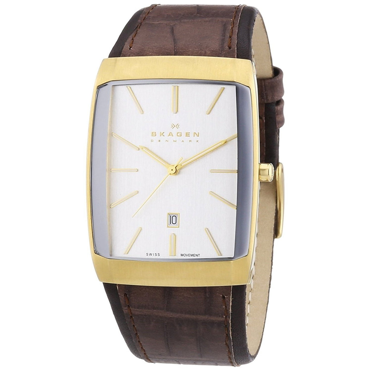 Skagen Men's 984LGLD Brown Leather Watch