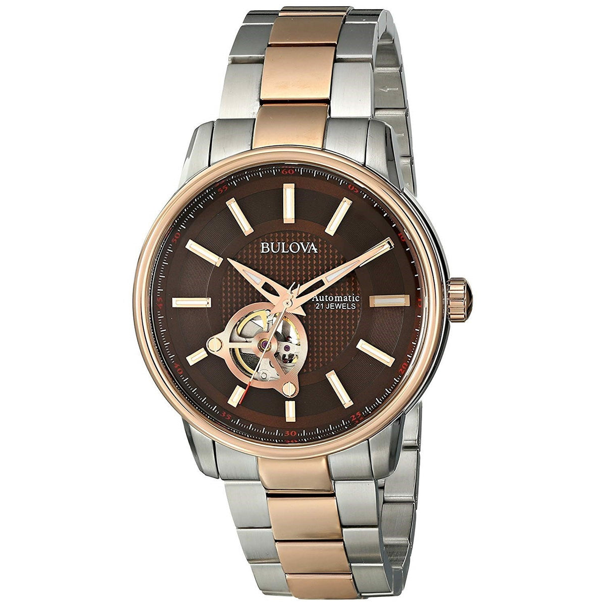 Bulova Men&#39;s 98A140 Automatic Two-Tone Stainless Steel Watch