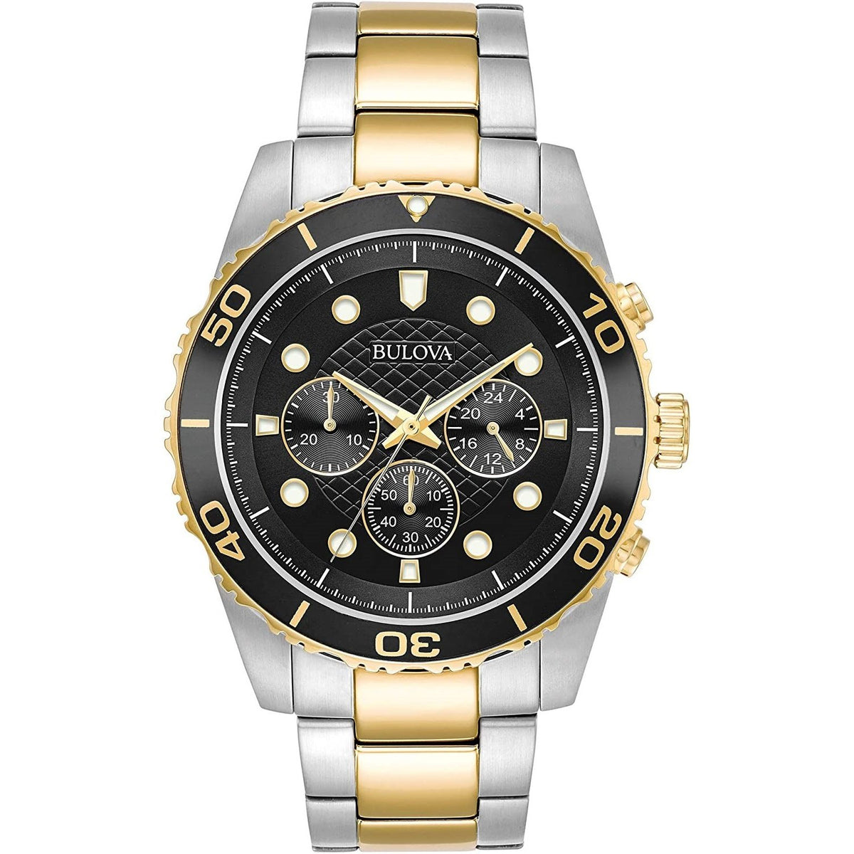 Bulova Men's 98A171 Chronograph Chronograph Two-Tone Stainless Steel Watch