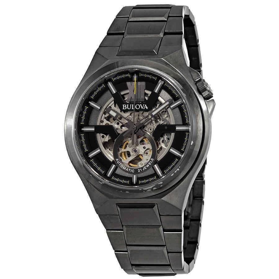 Bulova Men&#39;s 98A179 Classic Black Stainless Steel Watch