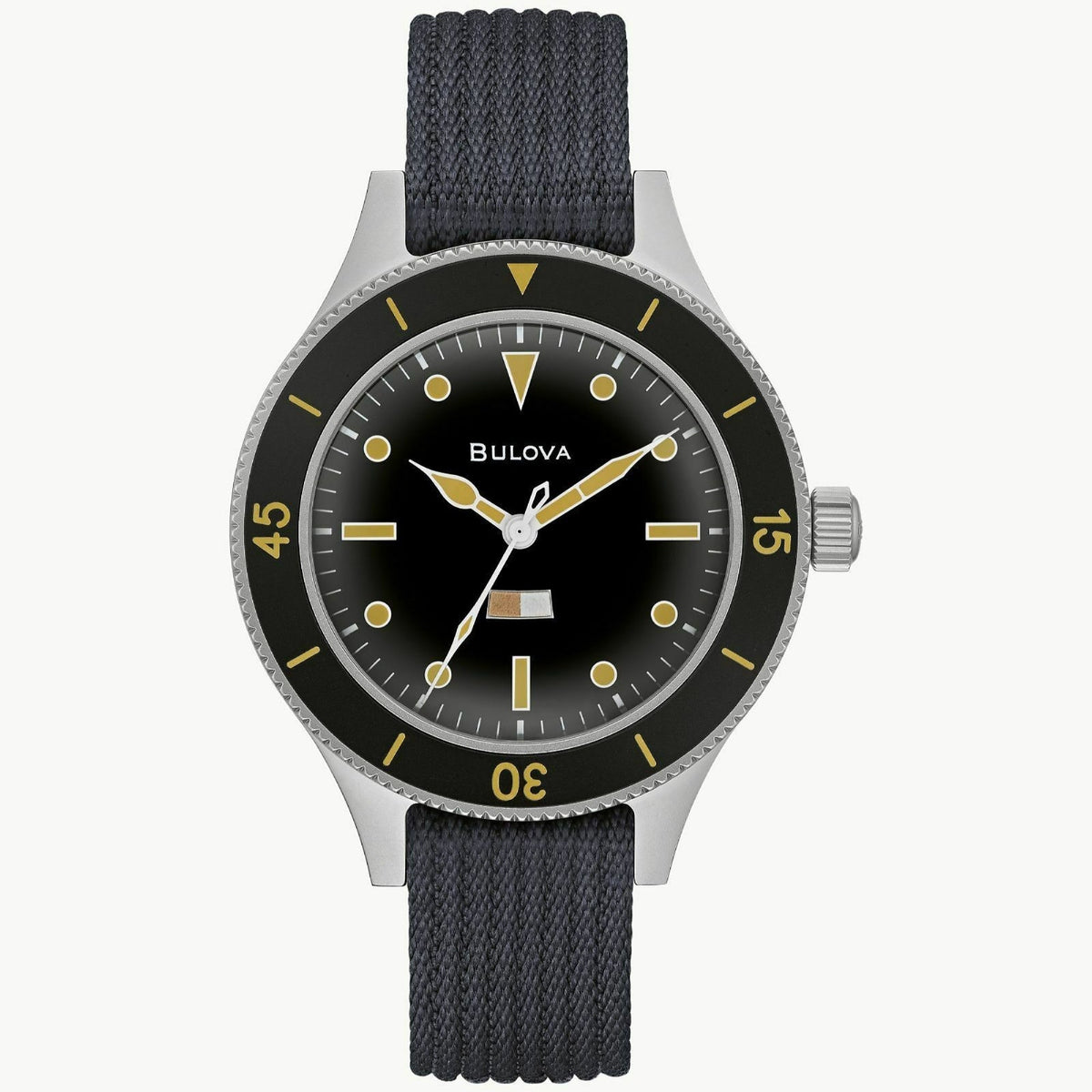 Bulova Men's 98A266 Archive Series Blue Nylon Watch