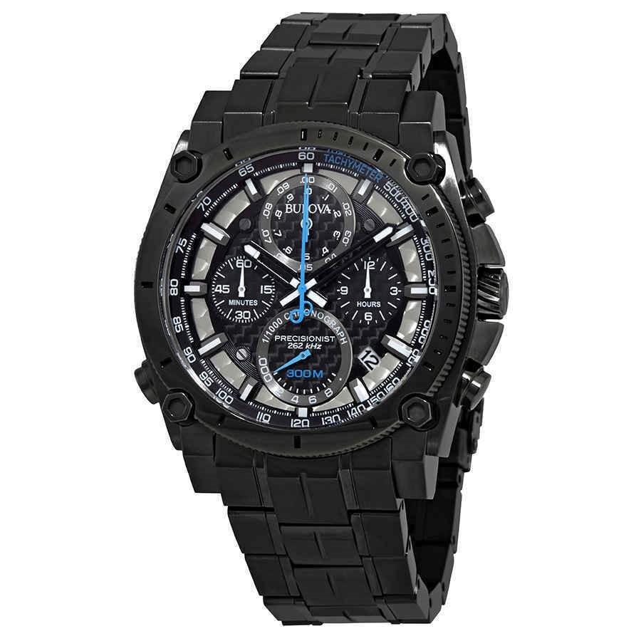 Bulova Men's 98B229 Precisionist Chronograph Gunmetal Stainless Steel Watch