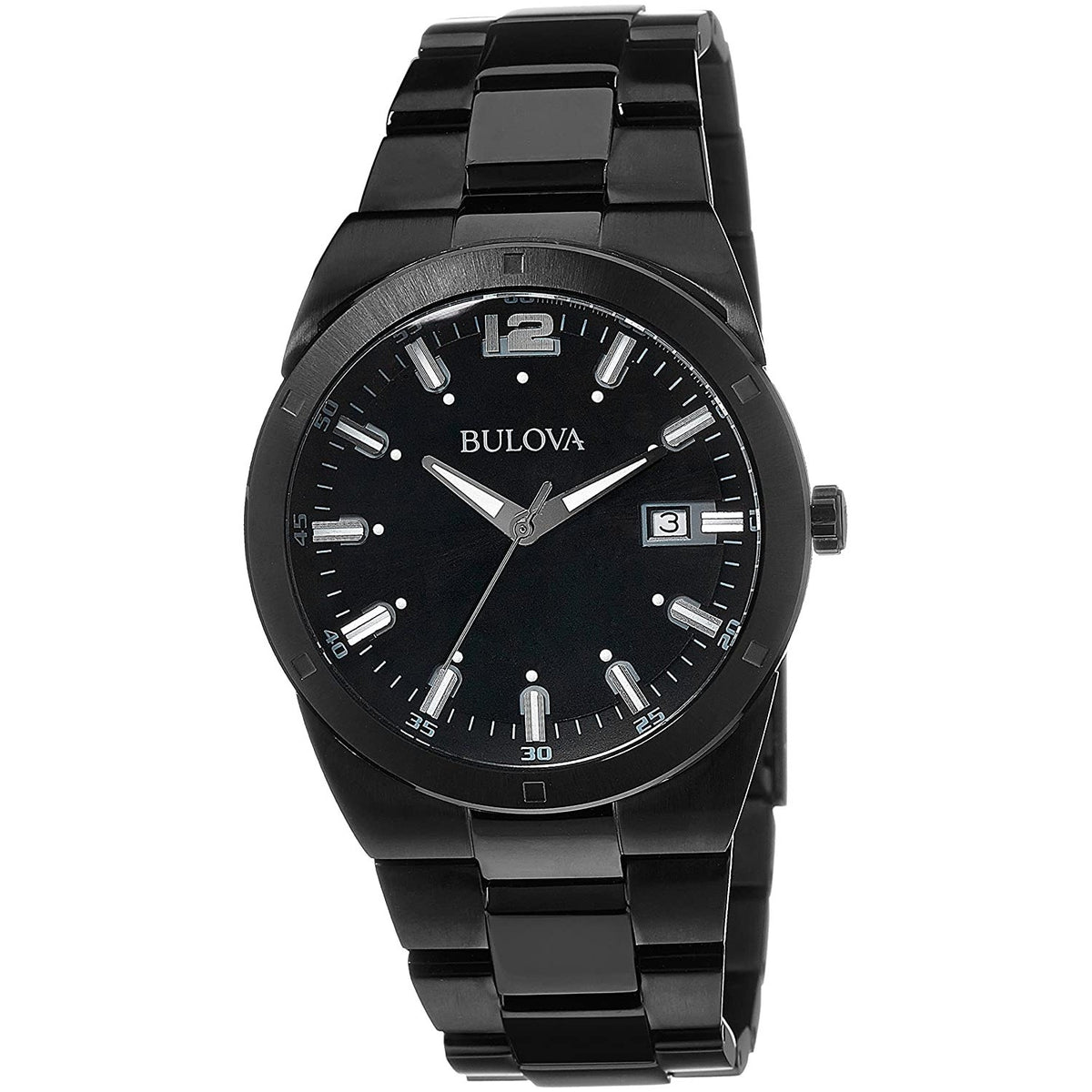 Bulova Men's 98B234 Black Stainless Steel Watch