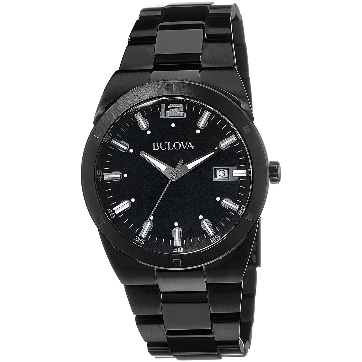 Bulova Men&#39;s 98B234 Black Stainless Steel Watch