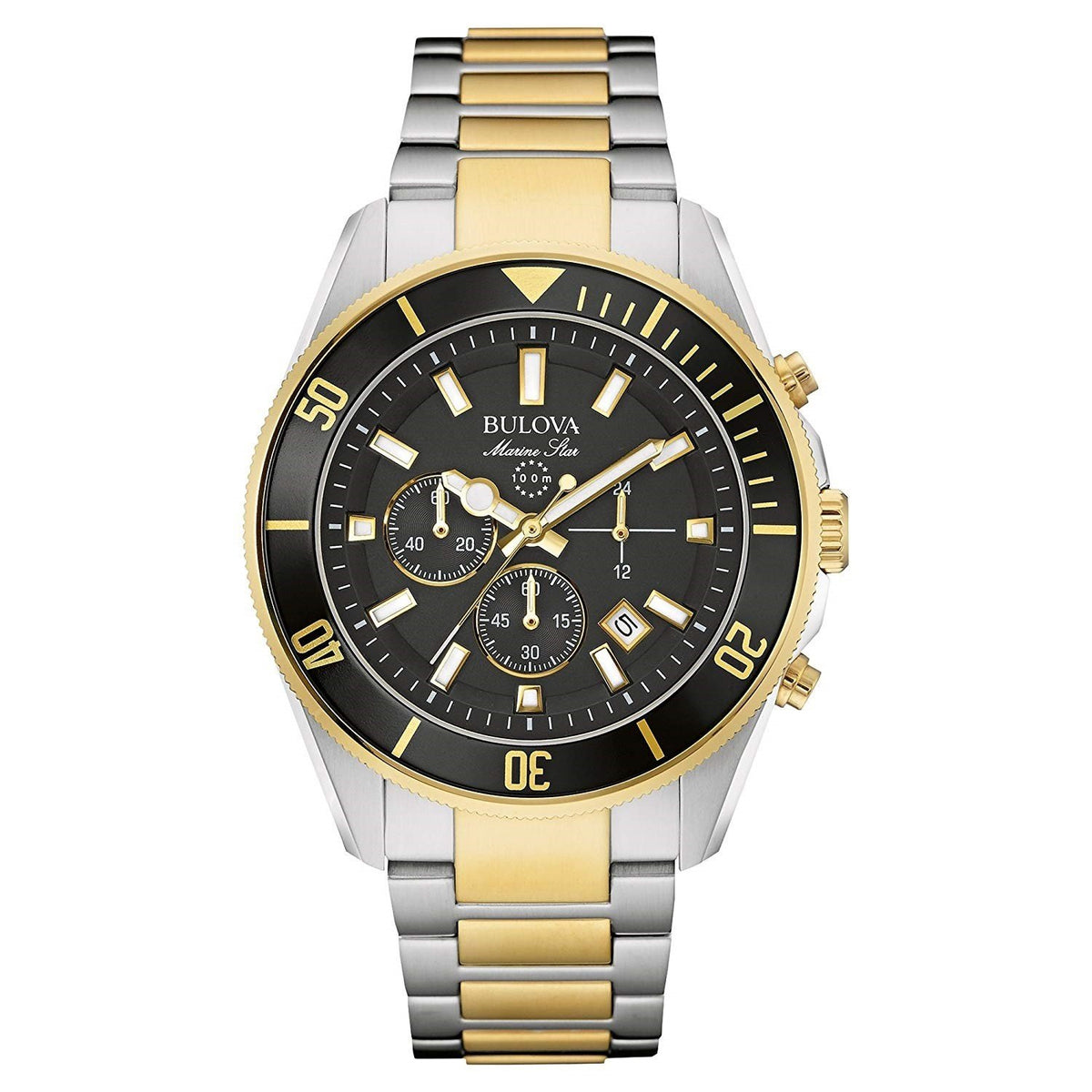 Bulova Men&#39;s 98B249 Marine Star Chronograph Two-Tone Stainless Steel Watch