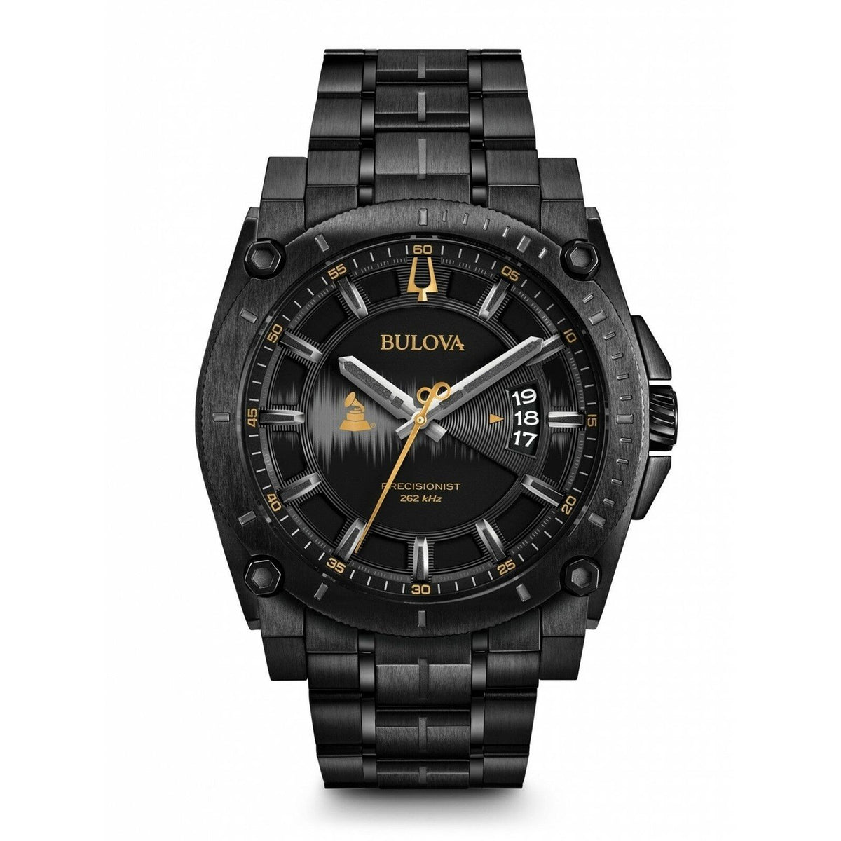 Bulova Men&#39;s 98B295 Grammy Awards Special Edition Precisionist Black Stainless Steel Watch