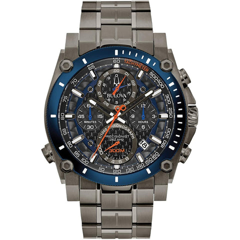 Bulova Men's 98B343 Precisionist Chronograph Grey Stainless Steel Watch