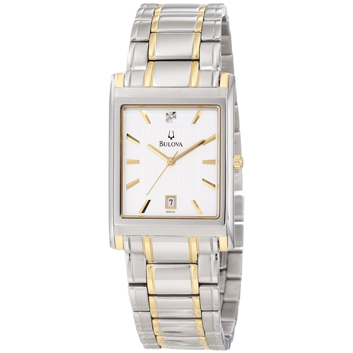 Bulova Men&#39;s 98D005 Diamond Stainless Steel Watch