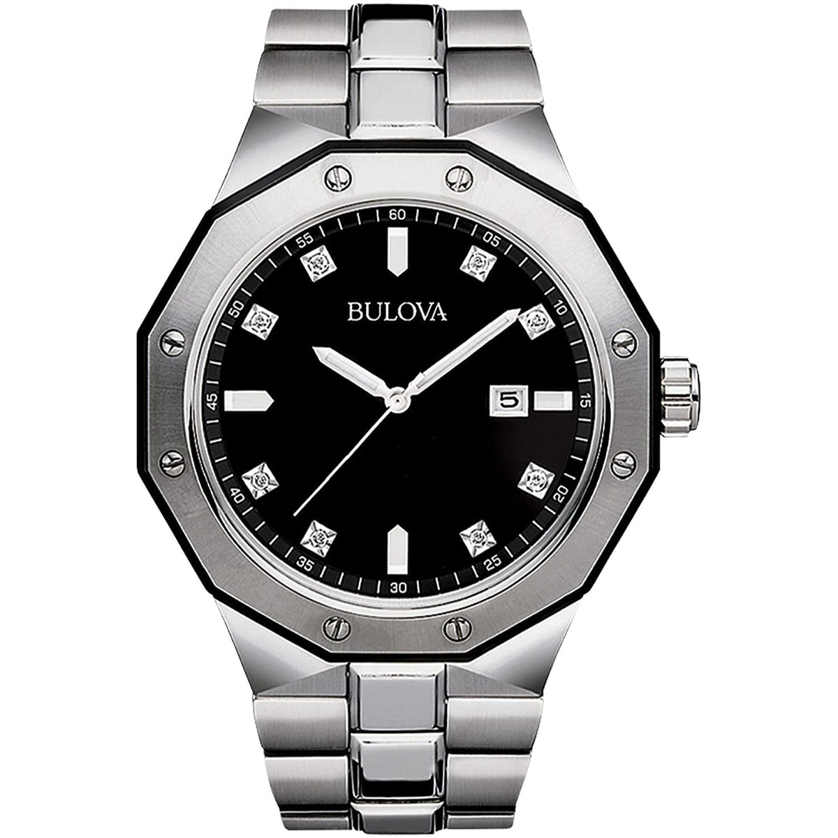 Bulova Men's 98D103 Sport-Marine Star Stainless Steel Watch
