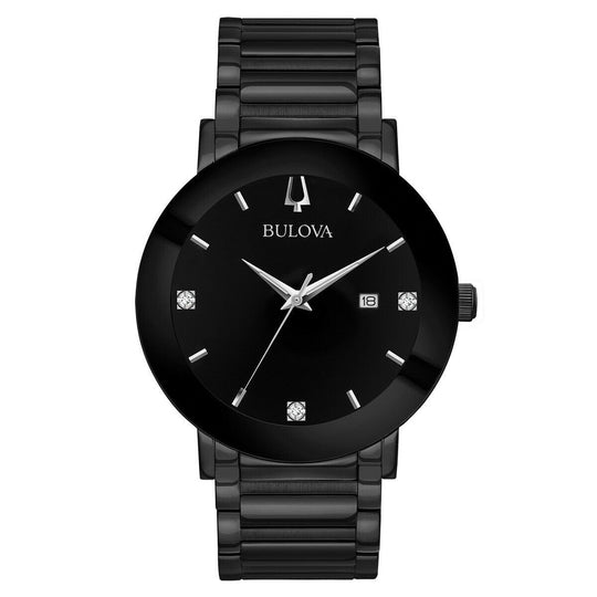 Bulova Men's 98D144 Modern Black Stainless Steel Watch