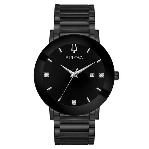 Bulova Men's 98D144 Modern Black Stainless Steel Watch