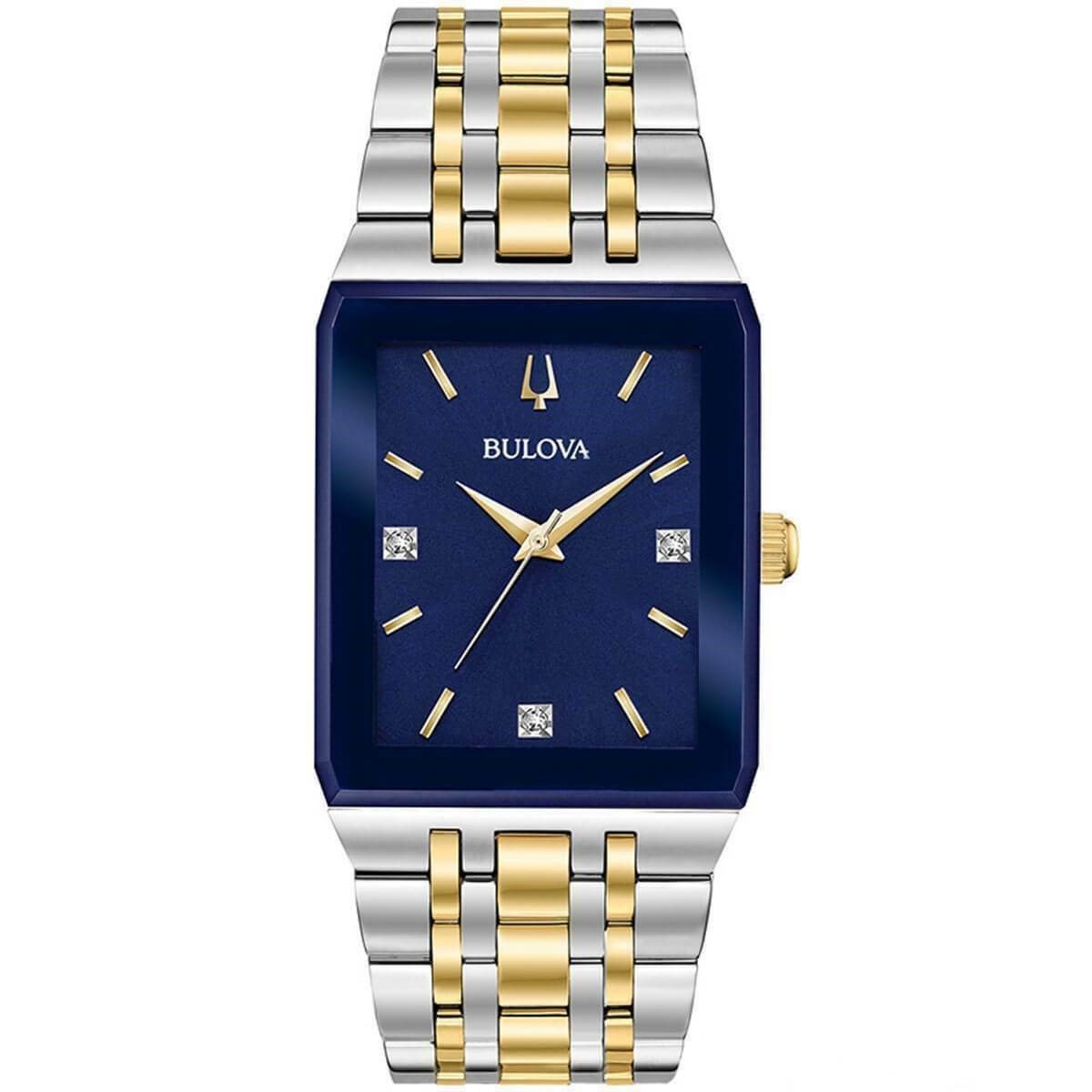 Bulova Men's 98D154 Quadra Two-Tone Stainless Steel Watch
