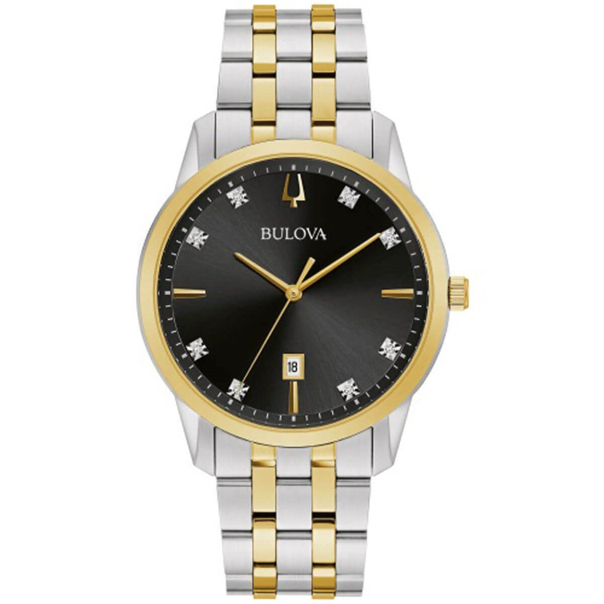 Bulova Men's 98D165 Diamond Two-Tone Stainless Steel Watch
