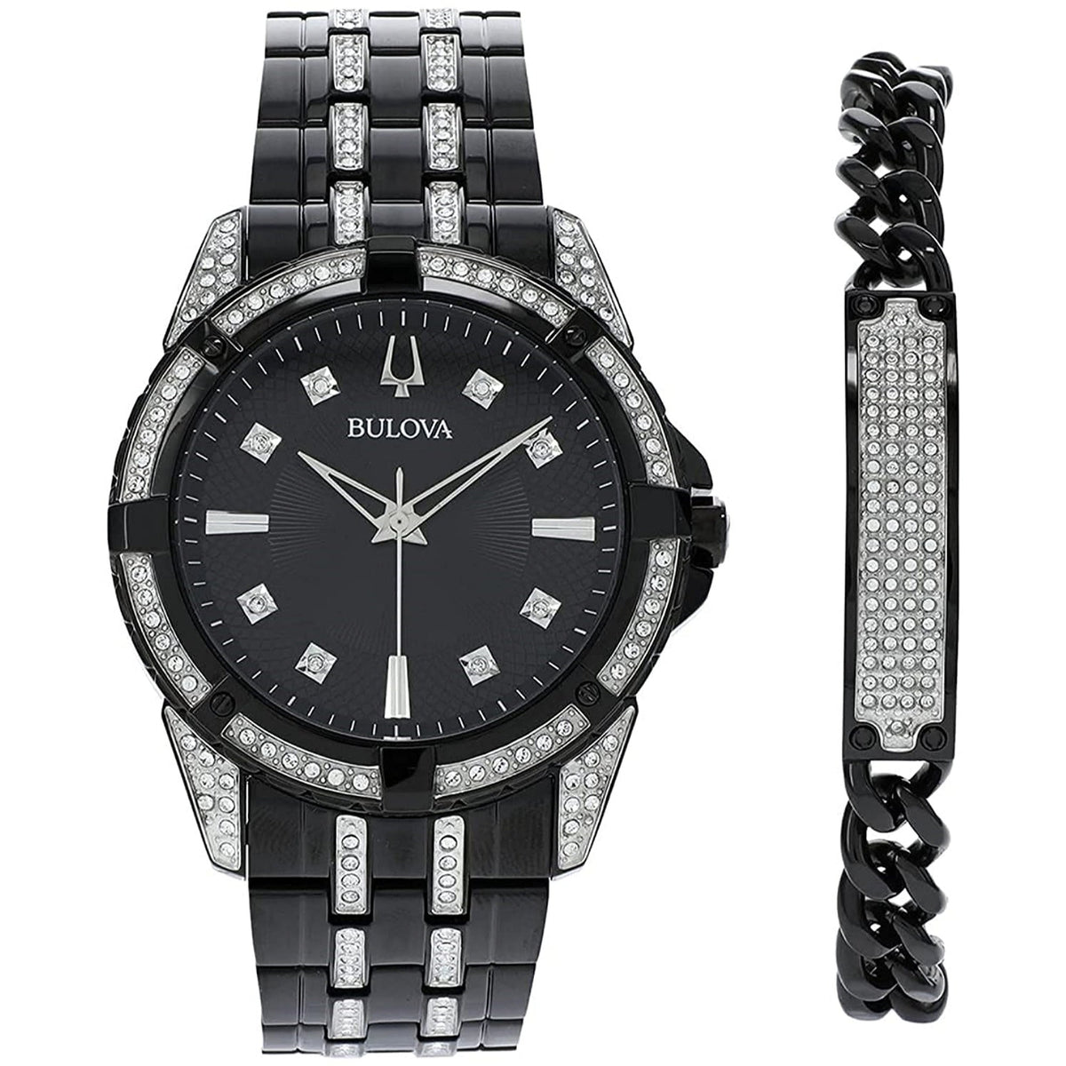 Bulova Men's 98K109 Bulova Black Stainless Steel Watch