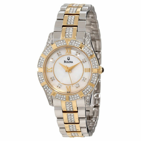 Bulova Women's 98L135 Crystal Two-Tone Stainless Steel with Sets of Crystal Watch
