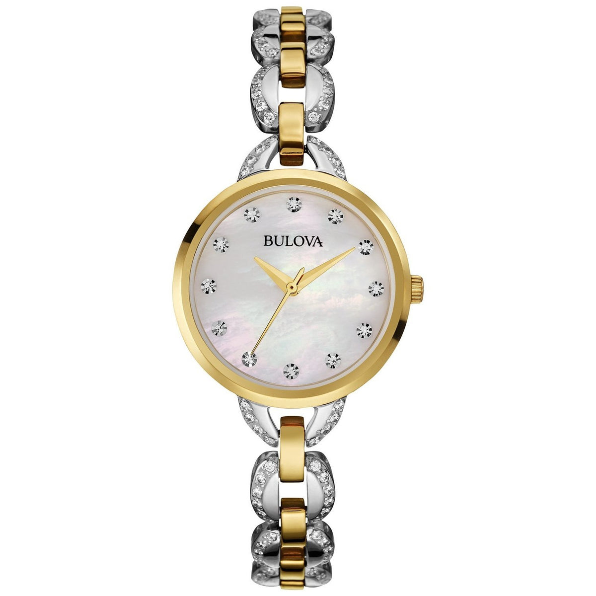 Bulova Women's 98L206 Crystal Two-Tone Stainless Steel Watch