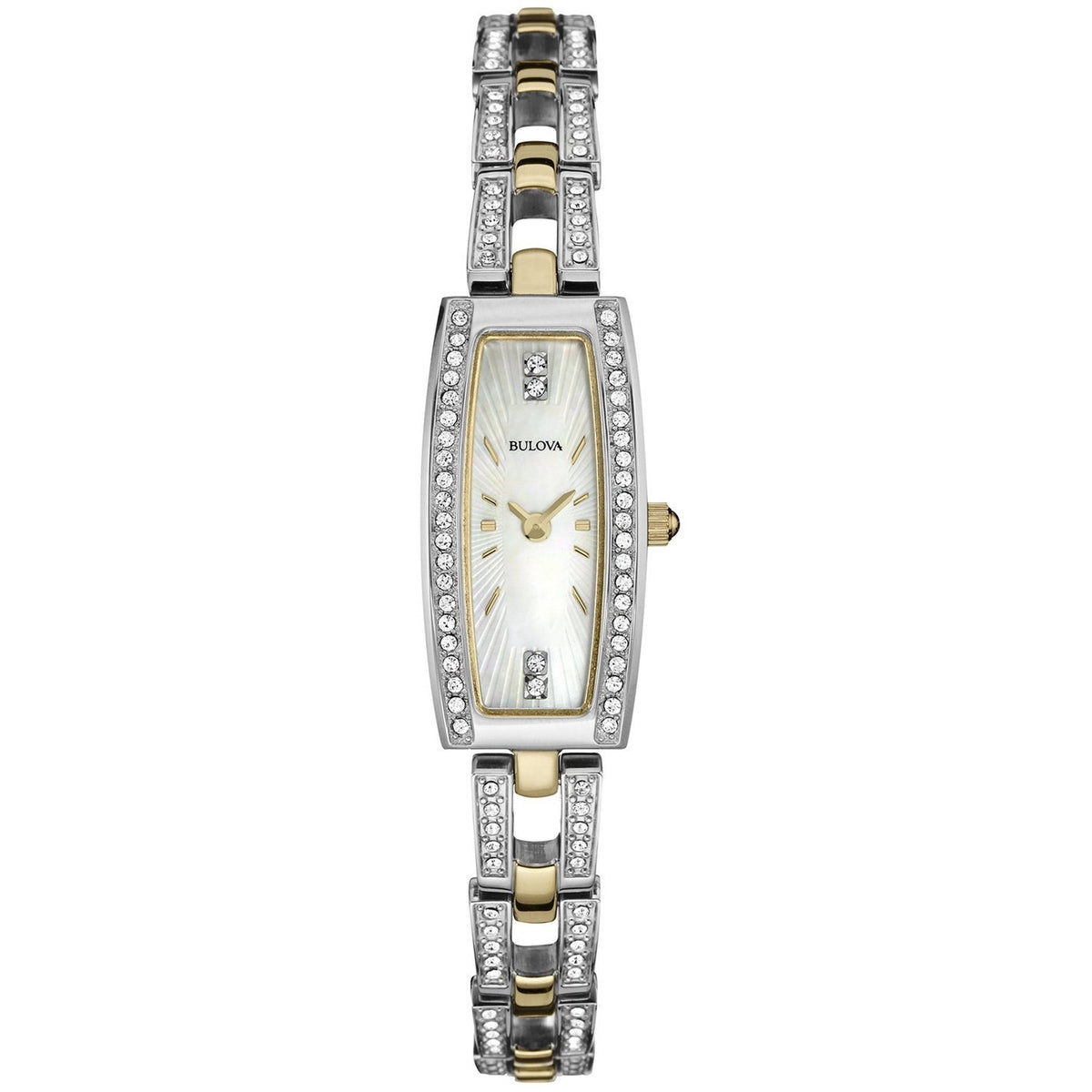 Bulova Women's 98L214 Crystal Two-Tone Stainless Steel Watch