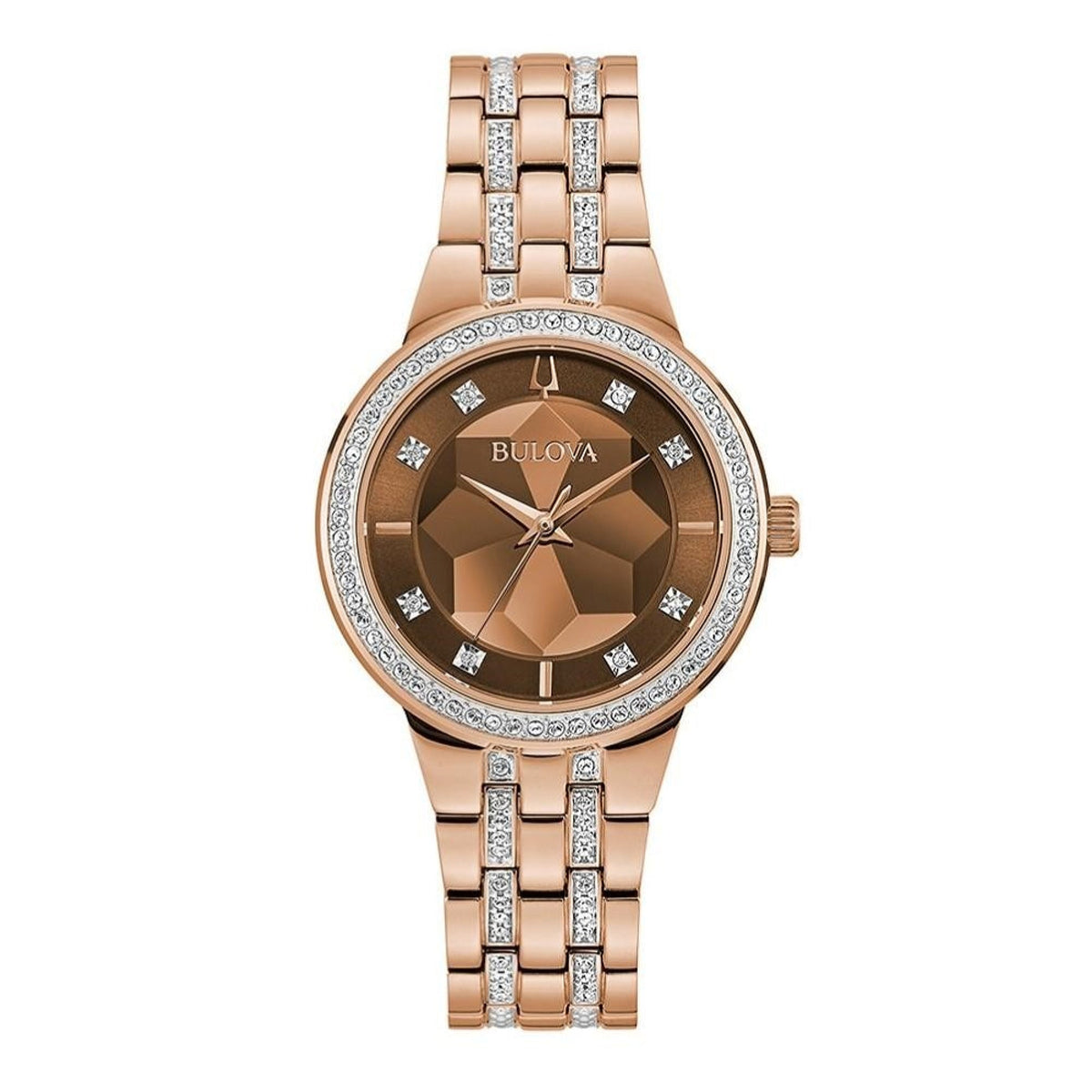 Bulova Women's 98L266 Phantom Crystal Rose-Tone Stainless Steel Watch